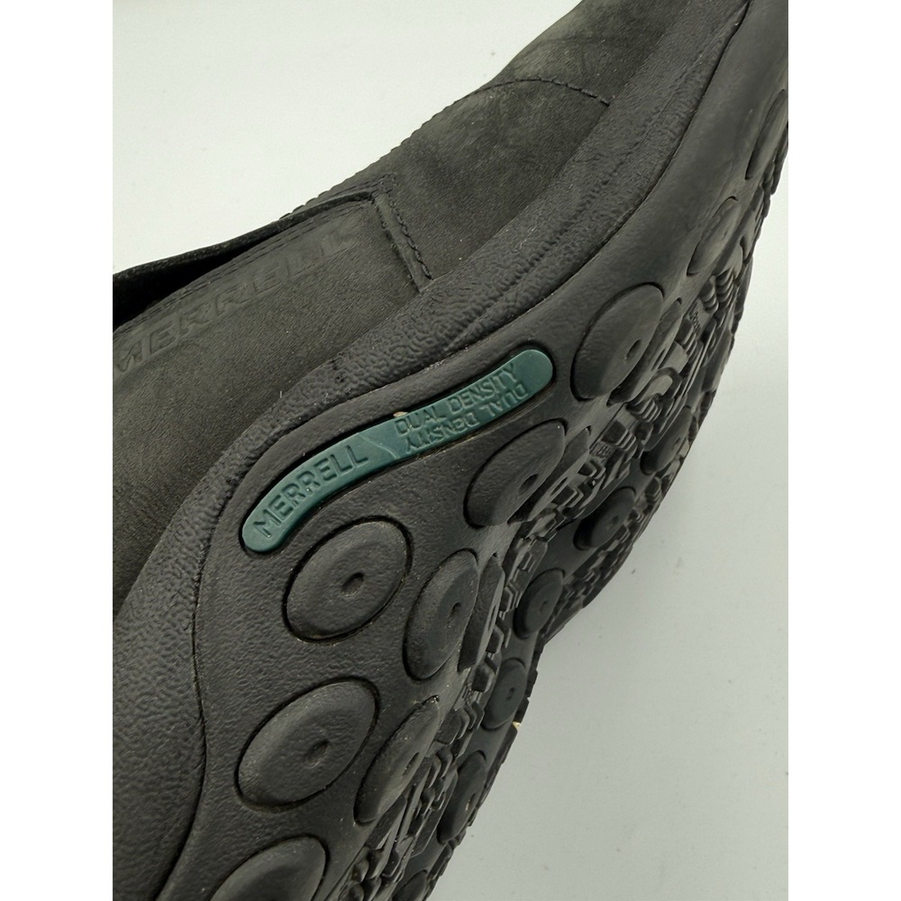 MERRELL Jungle Moc Nubuck Leather Slip-on Shoes Women's Size 7.5 Black J55992 - Picture 9 of 10